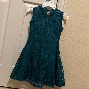 NWOT beautiful green dress for a girl